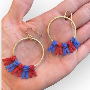 154 Brushed Gold Custom Earrings